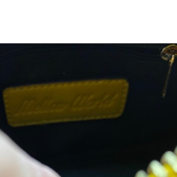 Mellow World Vegan Cross body Yellow Chartreuse  Strap‎ Trim NWT Gold hardware - Picture 7 of 8